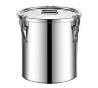 Seau à Soupe, Seau scellé en Acier Inoxydable 304, canettes de Farine/Seau d'huile scellées de qualité Alimentaire, for Le Stockage/préservation/Transport(21L)