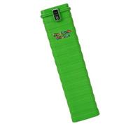 Seau à tige de soudage avec loquet supérieur à charnière, couvercle vert | Coque nervurée avec loquet avant pour transport d'atelier de soudeurs ; loquet de couvercle à charnière ; organisation et