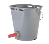 Seau à veau avec clapet+tétine Kerbl (x1) Gris 8 L
