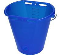 Seau à veaux bleu transparent 2 côtés plats