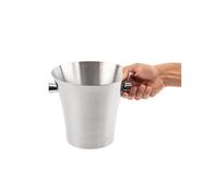 Olympia Seau à vin avec poignées, acier inoxydable massif, 210 (Ø) mm x 230 (H) mm, design évasé pouvant contenir plus de glace, pour bar, restaurant et usage domestique, DR594
