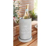 Seau à vin "Style béton" avec dessous de verre, refroidisseur de bouteilles, refroidisseur de boissons & de champagne