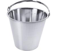 Seau, acier inoxydable, satiné, 7-15 litres au choix, sans cerceau de fond : 12 l Variante : 12 l