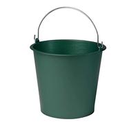EDA Plastiques Seau agricole 10 L en plastique avec anse métal Ø 28 x H 24,5 cm Vert