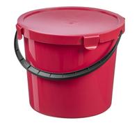 Seau avec couvercle 10 litres - Rouge