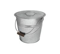 Seau avec couvercle en acier galvanisé 10l 040125