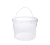 Seau avec Couvercle Plastique Alimentaire - BenBow - 1x 5L - Transparent - Hermétique - Inodore - Vide - Récipient de Stockage