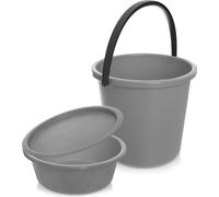 Seau avec cuvette et couvercle 5/13l 3 pcs.