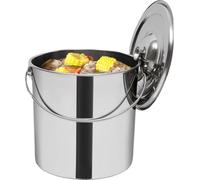 Seau, capacité de 20 litres, acier inoxydable, design durable