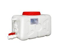 Bidon d'eau Carré Seau En Plastique 25L/50L/100L/150L Réservoir De Stockage D'eau à Usage Domestique Fûts En Plastique De Réservoir Externe Rectangle Blanc épais De Réservoir D'eau En Vrac E(Size:50L)