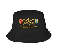 Seau Chapeau 3Rd Squadron 4Th Us Cavalry 25Th Infantry Division Chapeaux Seau Frais Pêcheur Chapeaux Protection Solaire Chapeau Bob pour Vacances Randonnée Pêche