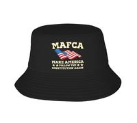 Seau Chapeau Make America Follow The Constitution Again Chapeau Bob Anti-UV Bucket Hat Respirants Bobscasquettes pour Camping Pêche Randonnée