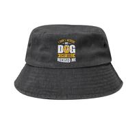 Seau Chapeau,Mode Chapeaux de Visière Je ne Sauve Pas Mon Chien. Mon Chien m'a sauvé. Anti-UV Été Bouchon De Seau pour Randonnée Filles Adultes