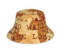 Seau Chapeau Tous Ceux Qui Errent Ne sont Pas Perdus2 Bucket Hat Respirants Bobscasquettes Protection Solaire Chapeau Bob Vacances pour Randonnée Pêche