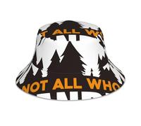 Seau Chapeau Tous Ceux Qui Errent Ne sont Pas Perdus4 Bucket Hat Pliables Pêcheur Chapeaux Frais Bobscasquettes Shopping pour Randonnée Pêche