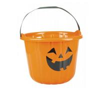 Seau citrouille SWEETY HALLOWEEN XL - idéal pour la quête des bonbons - enfant à partir de 6 ans