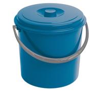 Seau Curver, avec couvercle, poignée confortable, 10L, bleu, 235232