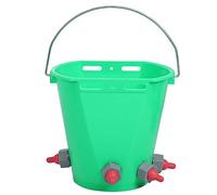 Seau d'alimentation de veau en plastique mamelons multiples 8L seau d'alimentation de lait d'agneau de grande capacité seau d'alimentation de lait de mouton pour les moutons de bétail(Four mouths)