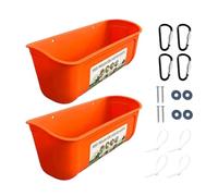 Seau d'alimentation pour Poulet - Ensemble de seaux d'alimentation Suspendus sans déchets, récipient Durable pour Animaux de Ferme, équipement d'alimentations Stable et Facile à Nettoyer