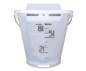 Seau d'allaitement complet pour veau Téticlear Blanc 8 L