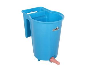 Seau d'allaitement réversible avec tétine pour bovins Stallion Bleu 6 L