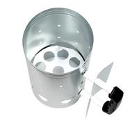 Seau d'allumage au charbon, seau à charbon pour barbecue, seau d'allumage pour camping, tonneau d'allumage de bois en fer inoxydable, baril de camping portable brûle efficacement