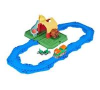 Mighty Express - Gare de la Ferme + Train Fizz - Playset Ferme avec Locomotive de Fizz La Fermière - Jouet Inspiré De La Série - Aventures Animées À Rail-Ville - Jouet Enfant 3 Ans et +