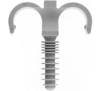 Seau de 100 Ramclip - Fixation pour gaines souples - Nylon - Gris gris G