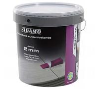 Seau de 1000 croisillons 2 mm auto-nivelants de 3 à 12 mm