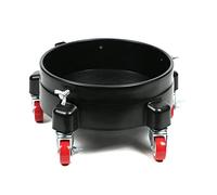 Seau de 11,5 Pouces Chariot de Seau à roulettes Amovible Facile à Pousser 5 roulettes Pivotantes pour Se DéPlacer à 360 DegréS Noir