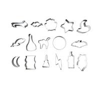 Seau de 16 emporte-pièces Sorcier Scrapcooking