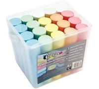 Seau de 20 craies trottoir O'color pastel