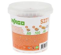 Wago – Bornes de connexion automatiques S221 – 2, 3 et 5 entrées – Seau de 200 bornes