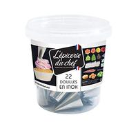 Seau de 22 douilles inox pour décors en glaçage
