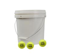 Seau de 36 balles de tennis club Sporti France - blanc/jaune - TU