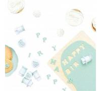 Seau de 36 découpoirs-éjecteurs - Lettres & Chiffres Multicolore G