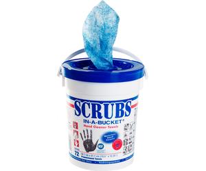 Seau de 72 lingettes imprégnées scrubs JELT 42272