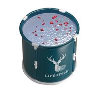 SEAU DE BAIN ADULTE - Baril propre pliable, unité de lavage | Équipement de thérapie de l'eau avec couvercle isolé, conception de remplissage rapide, routine de spa confortable pour la relaxation à la