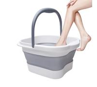Seau de bain de pieds - 15 l - Pliable - Pelle à eau - Grande capacité - Bac à trempage polyvalent avec poignée - Pelle à eau portable - Sauvetage facile