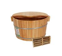 Seau de bain de pieds en bois,baignoire pieds en bois,pieds en bois,salle de bain à pieds pédicurepédicurepédicure parfumé Baril de pied de ménage,avec couvercle (couleur:A)(B) Super facile à coudre