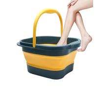 Seau de bain pour pieds - 15 l - Baignoire de pédicure - Grand passoire à pied - Bac de spa portable avec poignée - Léger et pliable - Pour la maison