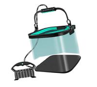 Seau de camping en plein air avec corde 8/13L pliable seau de pêche portable réservoir d'eau facile à transporter pliable résistant à la pêche accessoires d'extérieur
