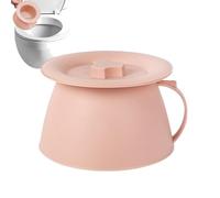Seau de chambre - Pot de crachat de chevet de 1,5 L avec couvercle et poignée, urinoir portable pour femmes hommes âgés | Pot de stockage d'urines de seau de chambre