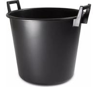 Seau de chantier Seau à mortier rond 40L avec poignées en PVC - 1 pièce Seau à mortier Bac à mortier pour mélanger et transporter les matériaux de construction