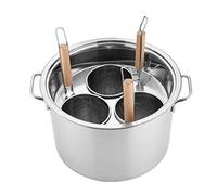 Seau de chaudière à nouilles en acier inoxydable avec séparateur et passoire - Seau de chaudière multifonction pour la maison, la cuisine et le restaurant