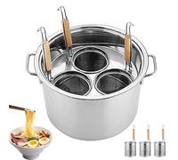 Seau de chaudière à nouilles en acier inoxydable, pot à pâtes commercial avec séparateur et passoire, ensemble polyvalent pour cuiseur à pâtes pour la maison, la cuisine et les restaurants