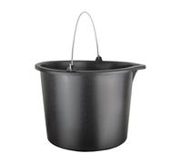 Seau de construction 12 L avec échelle - Seau d'eau avec verseuse - Seau à mortier - Seau à plâtre - Seau de jardin en PVC - 12/16/20 L (12 litres (1 pièce))