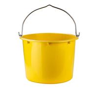 Seau de construction Seau à mortier Seau à eau Seau à ciment Seau de 20 l Jaune