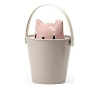 Seau de conteneur United Pets Aliments pour chat Rose/Gris [20 x 28 cm]