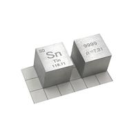 嘉信誉 Seau de densité d'étain (Sn), précision de qualité de laboratoire par niveau de 99,9 % de haute pureté, utilisé pour les matériaux expérimentaux de laboratoire, pas(Siz:10 mm, couleur : mate)